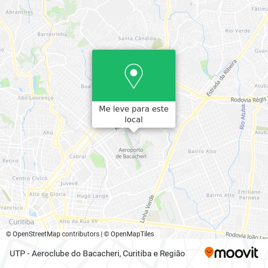UTP - Aeroclube do Bacacheri mapa