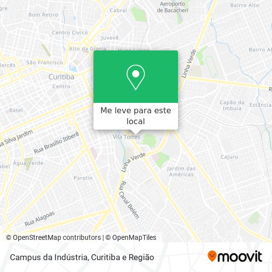 Campus da Indústria mapa