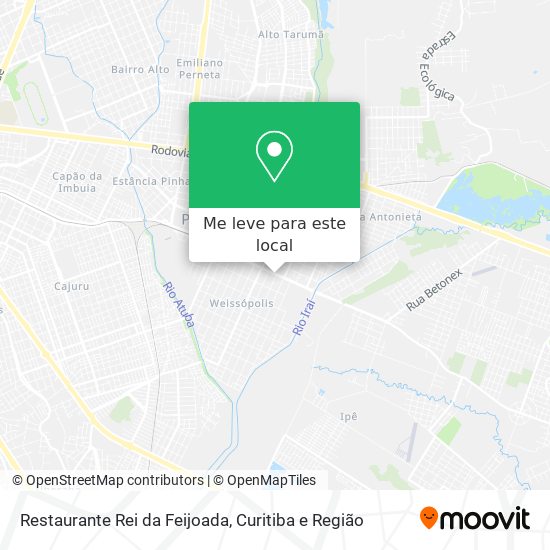 Restaurante Rei da Feijoada mapa