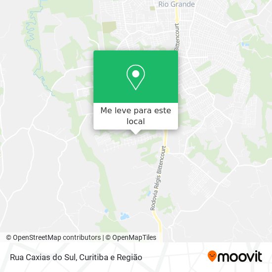 Rua Caxias do Sul mapa