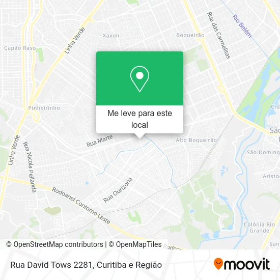 Rua David Tows 2281 mapa