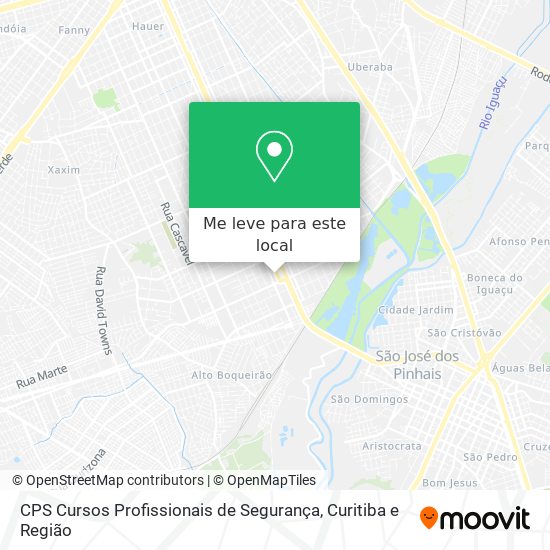 CPS Cursos Profissionais de Segurança mapa