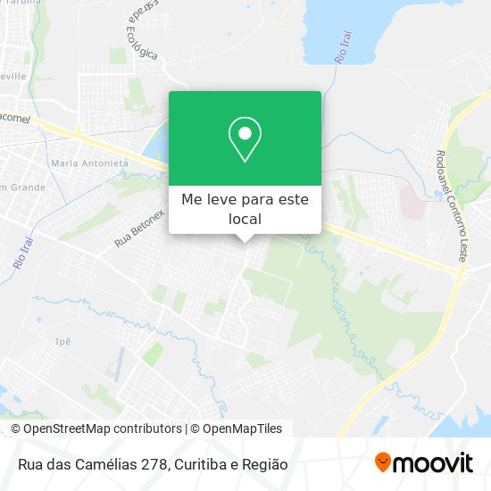 Rua das Camélias 278 mapa