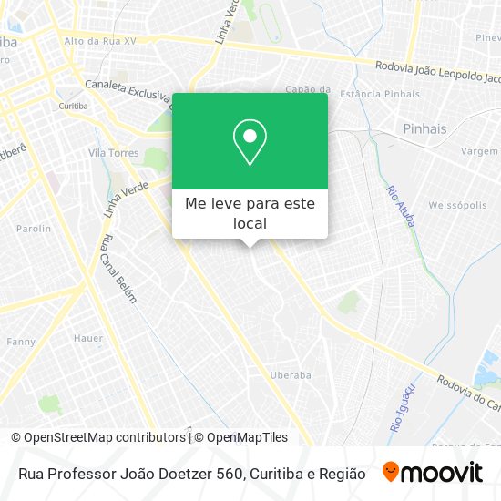 Rua Professor João Doetzer 560 mapa