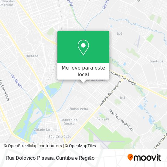 Rua Dolovico Pissaia mapa