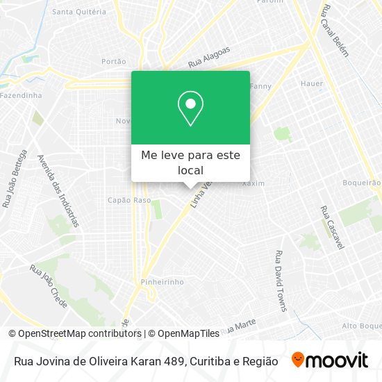 Rua Jovina de Oliveira Karan 489 mapa