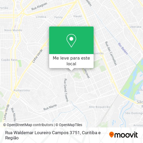 Rua Waldemar Loureiro Campos 3751 mapa
