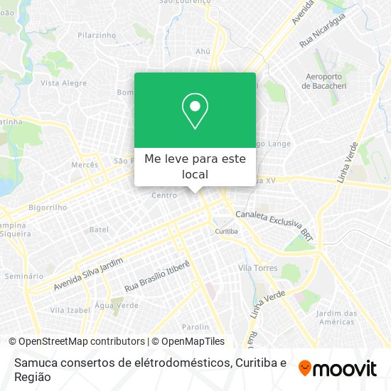Samuca consertos de elétrodomésticos mapa
