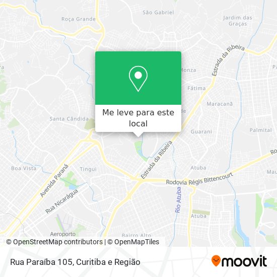 Rua Paraíba 105 mapa