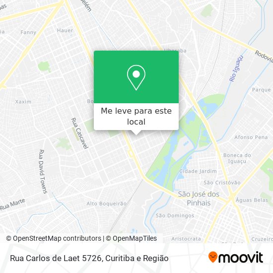 Rua Carlos de Laet 5726 mapa