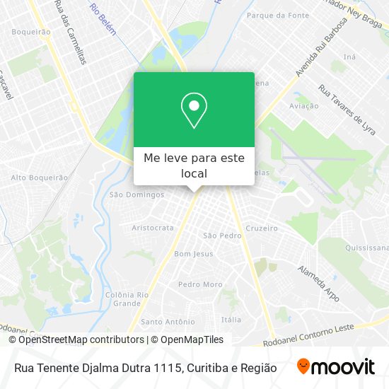 Rua Tenente Djalma Dutra 1115 mapa