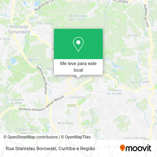 Rua Stanislau Borowski mapa