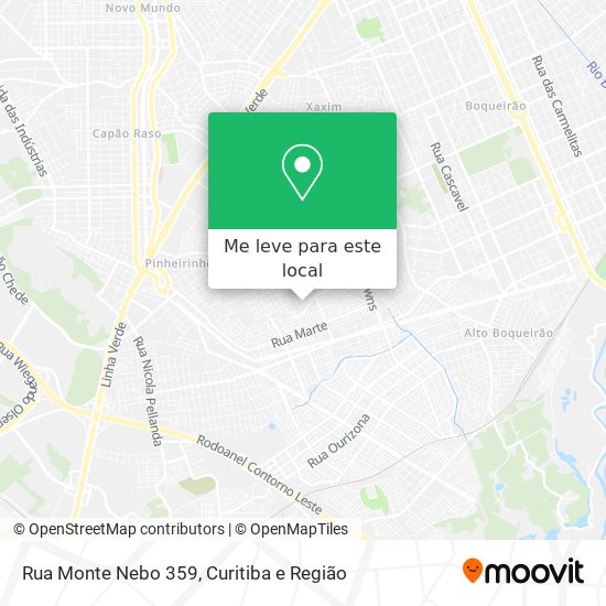 Rua Monte Nebo 359 mapa