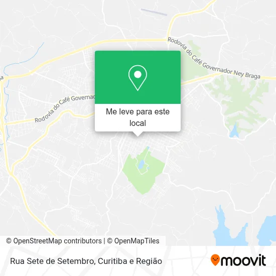 Rua Sete de Setembro mapa