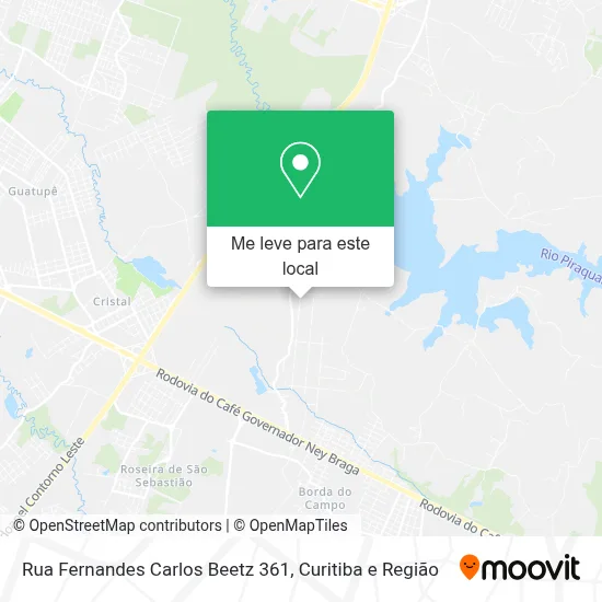 Rua Fernandes Carlos Beetz 361 mapa