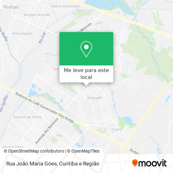 Rua João Maria Góes mapa