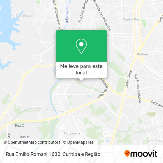 Rua Emílio Romani 1630 mapa