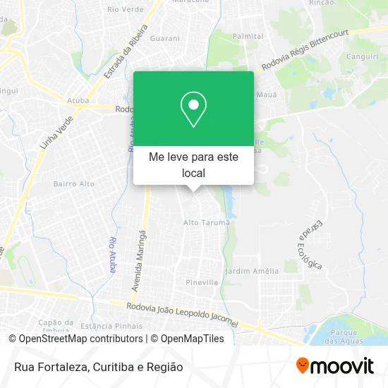 Rua Fortaleza mapa