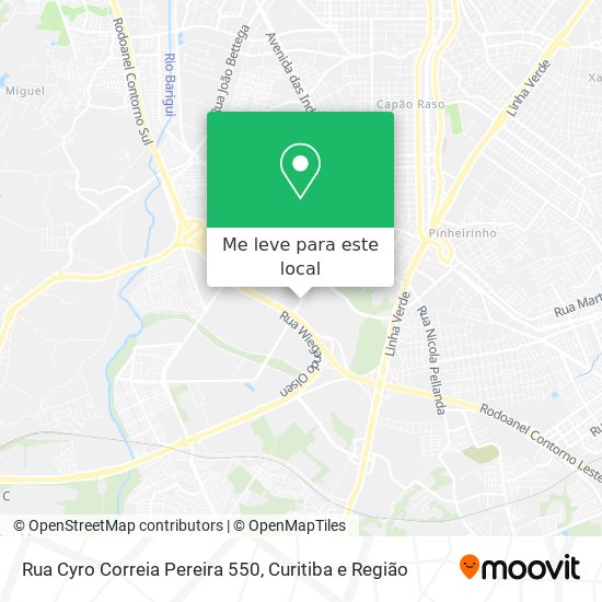 Rua Cyro Correia Pereira 550 mapa