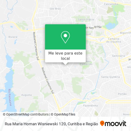 Rua Maria Homan Wisniewski 120 mapa