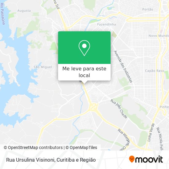 Rua Ursulina Visinoni mapa