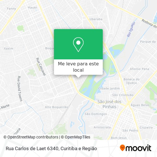 Rua Carlos de Laet 6340 mapa