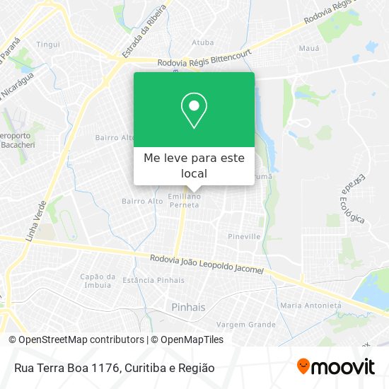 Rua Terra Boa 1176 mapa