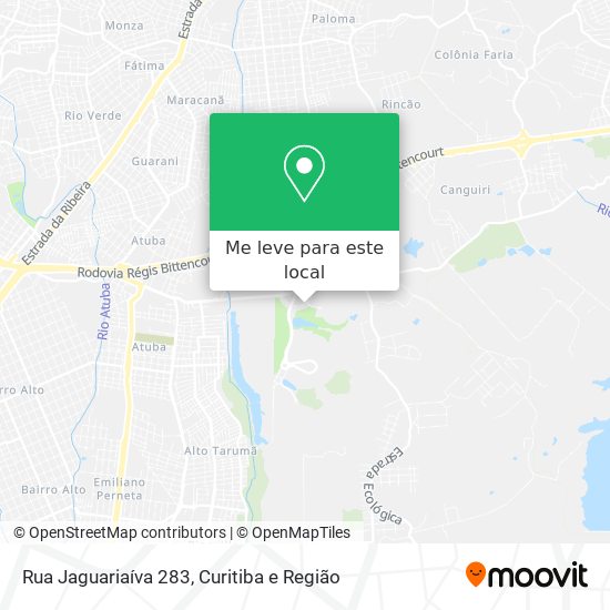 Rua Jaguariaíva 283 mapa