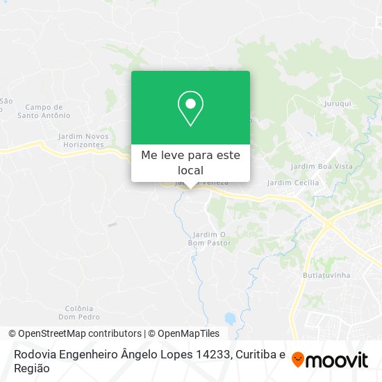 Rodovia Engenheiro Ângelo Lopes 14233 mapa