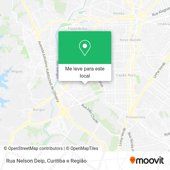 Rua Nelson Deip mapa