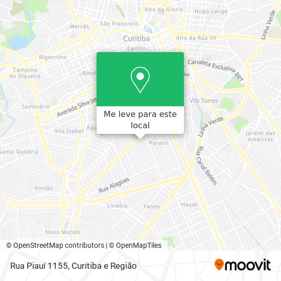 Rua Piauí 1155 mapa