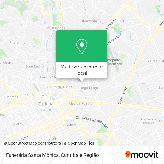 Funerária Santa Mônica mapa