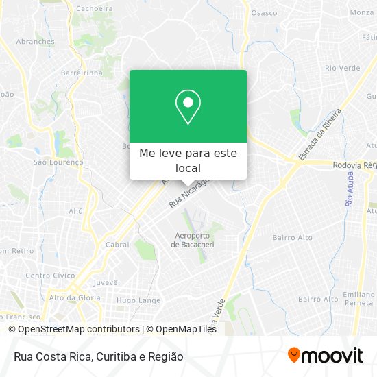 Rua Costa Rica mapa