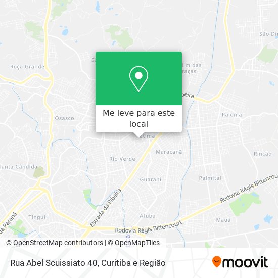 Rua Abel Scuissiato 40 mapa