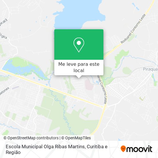 Escola Municipal Olga Ribas Martins mapa
