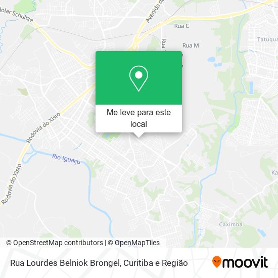 Rua Lourdes Belniok Brongel mapa