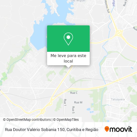 Rua Doutor Valério Sobania 150 mapa