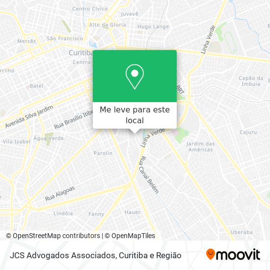 JCS Advogados Associados mapa