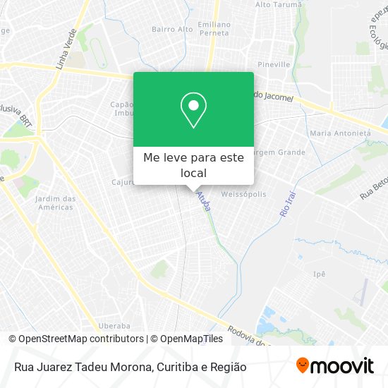 Rua Juarez Tadeu Morona mapa