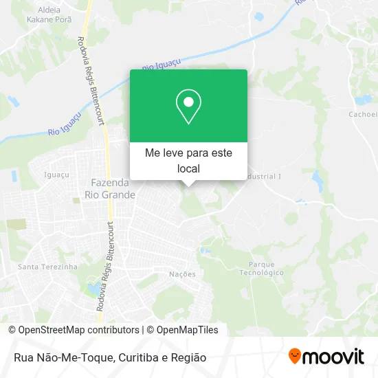 Rua Não-Me-Toque mapa