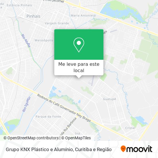 Grupo KNX Plástico e Alumínio mapa