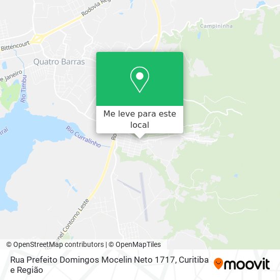 Rua Prefeito Domingos Mocelin Neto 1717 mapa