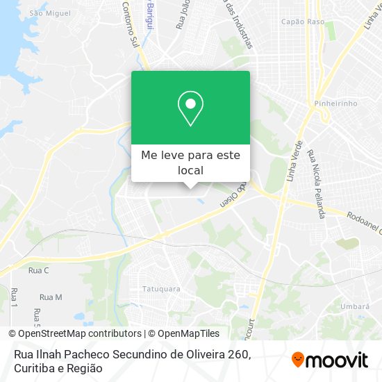 Rua Ilnah Pacheco Secundino de Oliveira 260 mapa