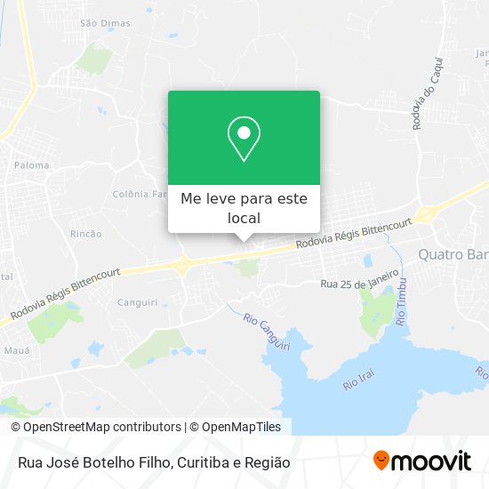 Rua José Botelho Filho mapa