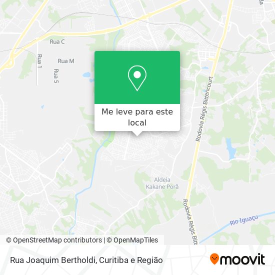 Rua Joaquim Bertholdi mapa