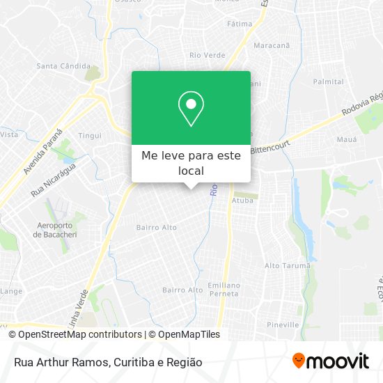 Rua Arthur Ramos mapa
