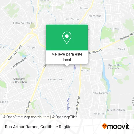 Rua Arthur Ramos mapa