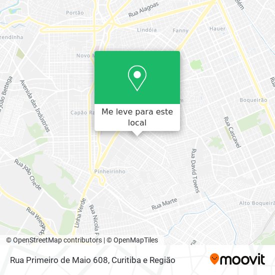 Rua Primeiro de Maio 608 mapa