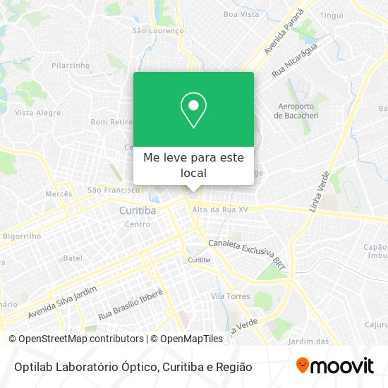 Optilab Laboratório Óptico mapa