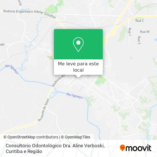 Consultório Odontológico Dra. Aline Verboski mapa